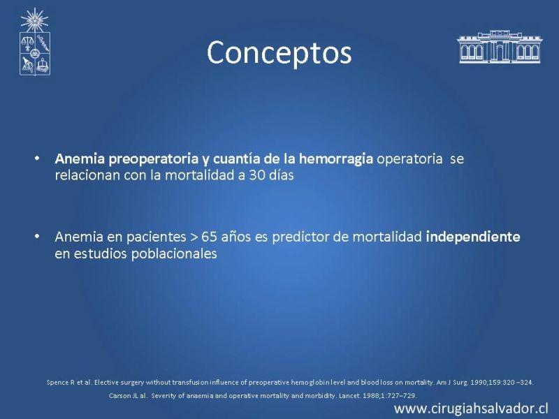 Diapositiva 10 de Transfusiones en Cirugía Mayor Abdominal pt. 1