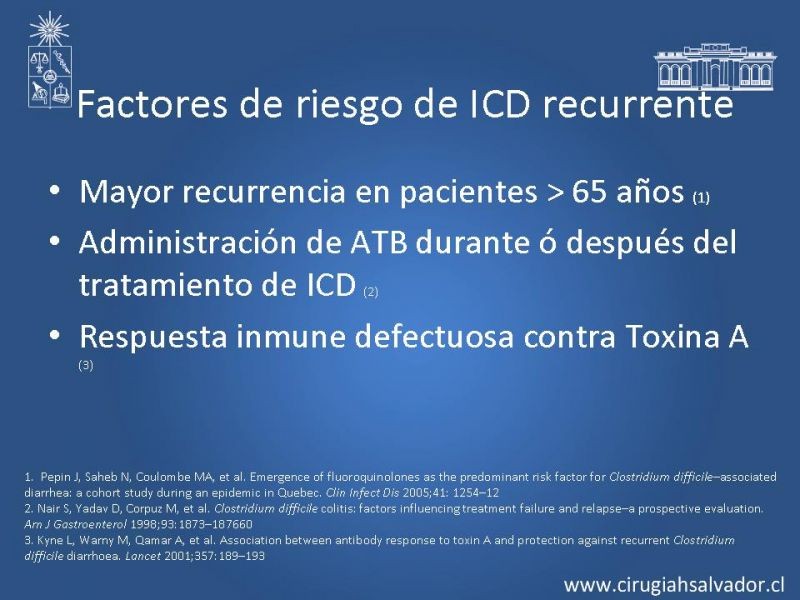 Diapositiva 26 de Sindrome diarreico por Clostridium Difficille