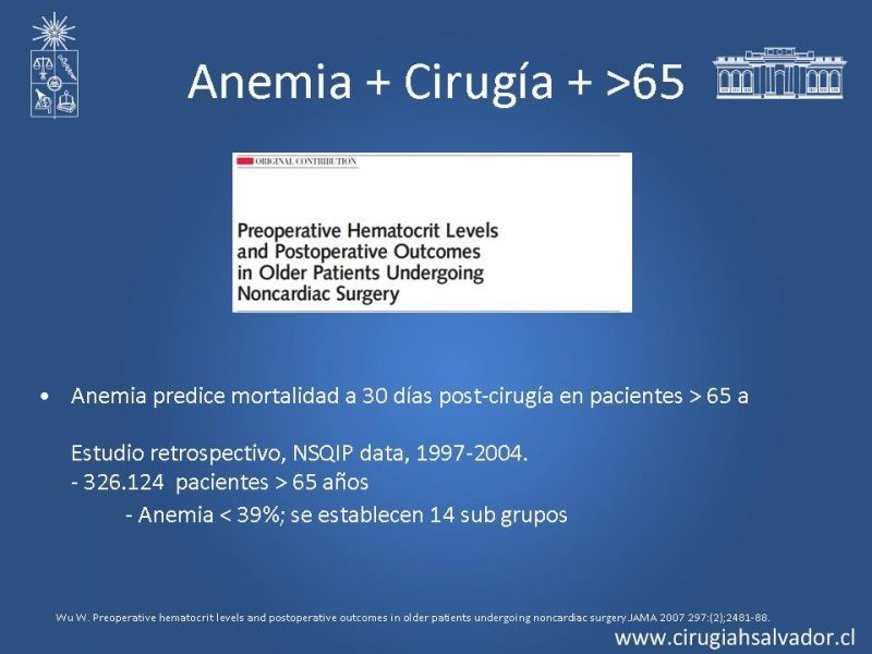 Diapositiva 16 de Transfusiones en Cirugía Mayor Abdominal pt. 1