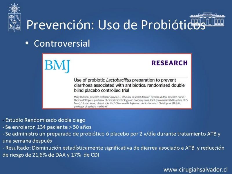 Diapositiva 17 de Sindrome diarreico por Clostridium Difficille