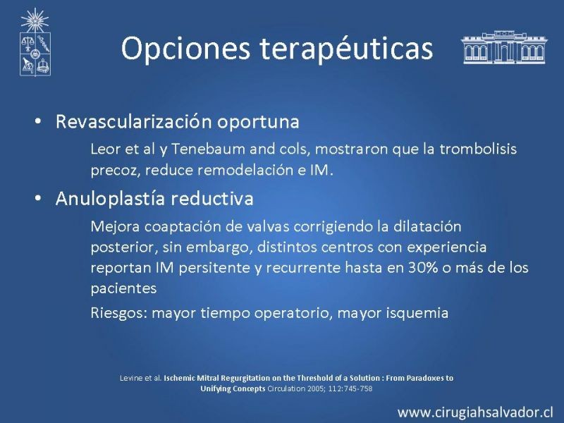 Diapositiva 11 de Insuficiencia Mitral Isquémica