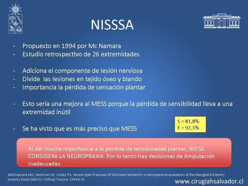 Diapositiva 14 de Score en Trauma de Extremidades