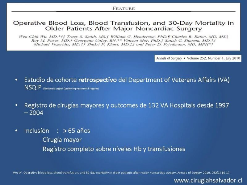 Diapositiva 20 de Transfusiones en Cirugía Mayor Abdominal pt. 1