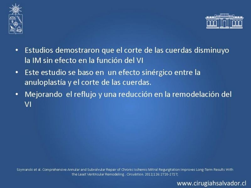 Diapositiva 26 de Insuficiencia Mitral Isquémica
