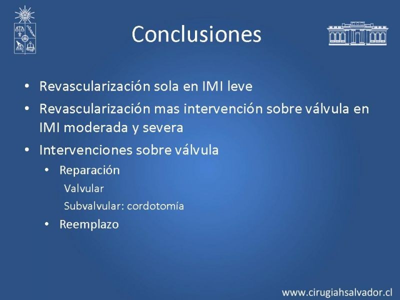 Diapositiva 31 de Insuficiencia Mitral Isquémica