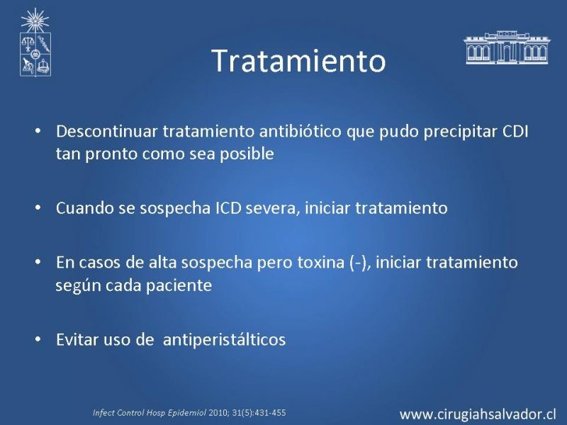 Diapositiva 19 de Sindrome diarreico por Clostridium Difficille