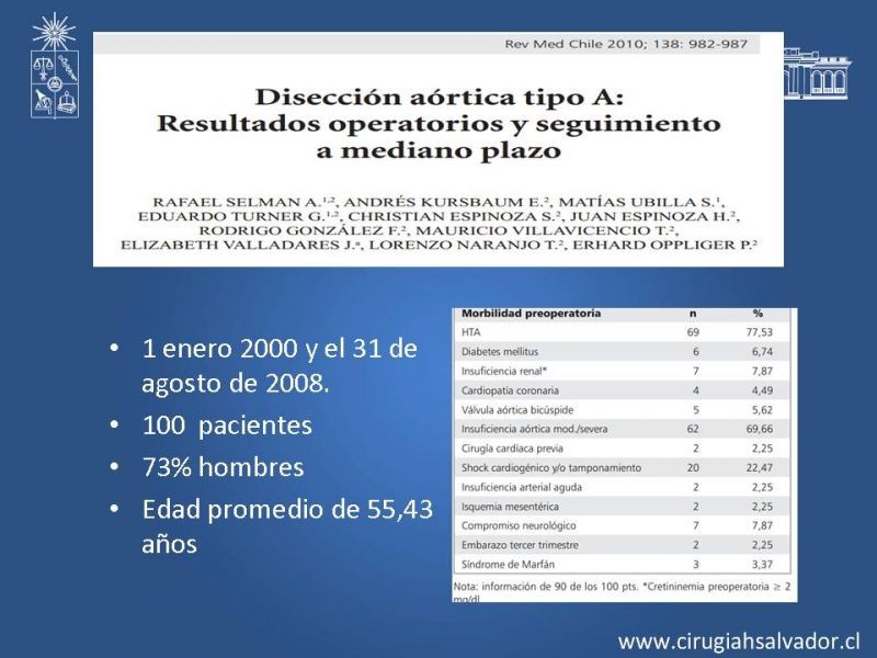 Diapositiva 18 de Disección aórtica tipo A