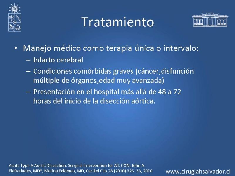 Diapositiva 13 de Disección aórtica tipo A