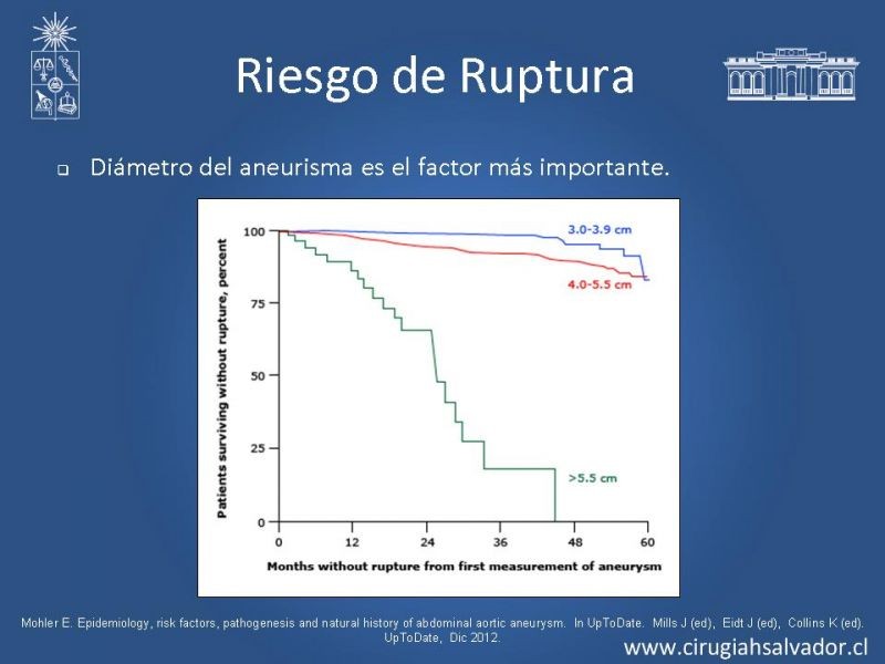 Diapositiva 11 de Aneurisma de Aorta Abdominal:Generalidades