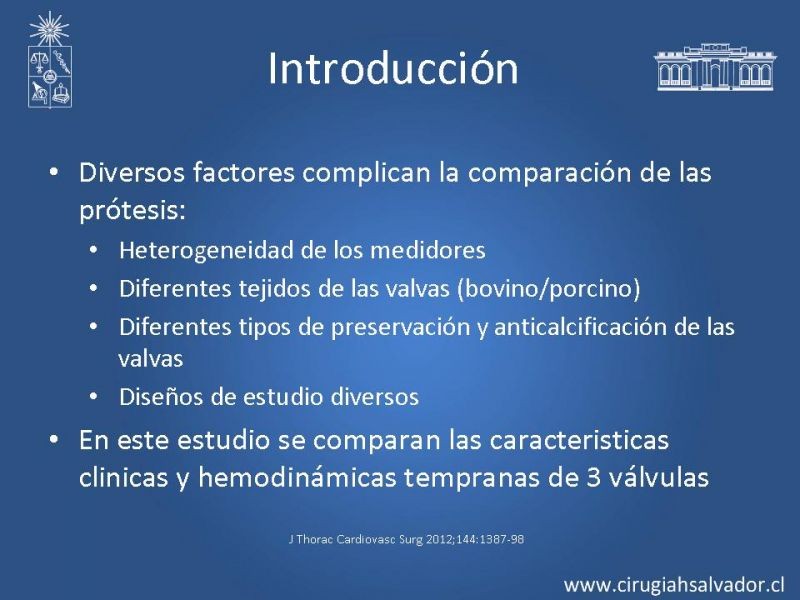 Diapositiva 3 de A Prospective, randomized comparison of 3 contemporary  bioprosthetic...