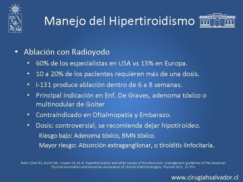 Diapositiva 8 de Indicaciones y Resultados de la Tiroidectomía Total en Hipertiroídismo 