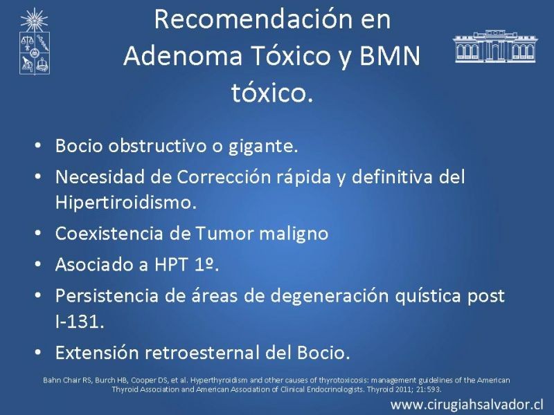 Diapositiva 13 de Indicaciones y Resultados de la Tiroidectomía Total en Hipertiroídismo 