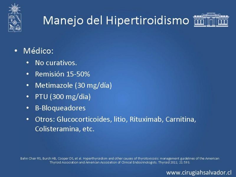 Diapositiva 7 de Indicaciones y Resultados de la Tiroidectomía Total en Hipertiroídismo 