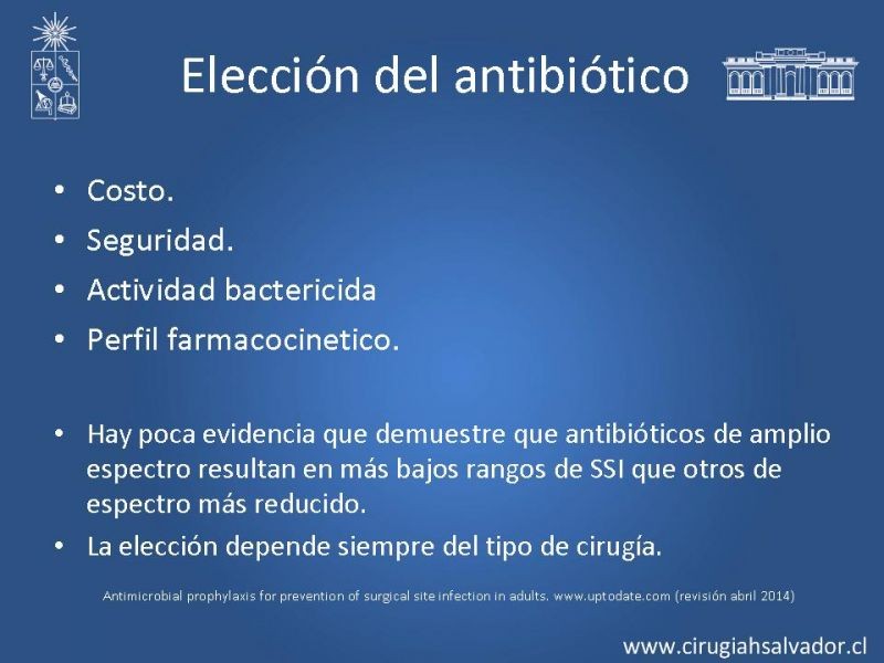 Diapositiva 8 de Profilaxis Antibiótica preoperatoria