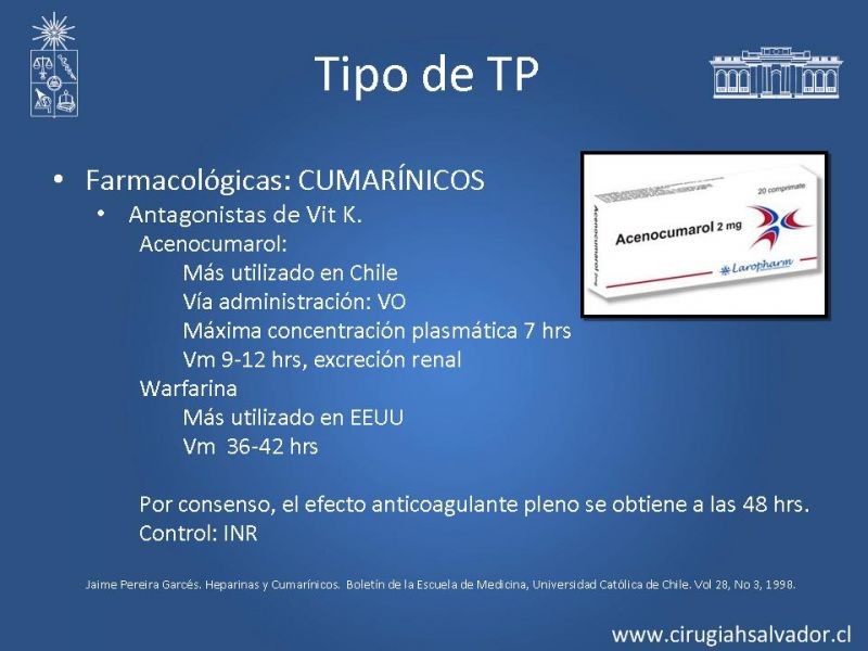 Diapositiva 12 de Profilaxis Tromboembólica en Cirugía