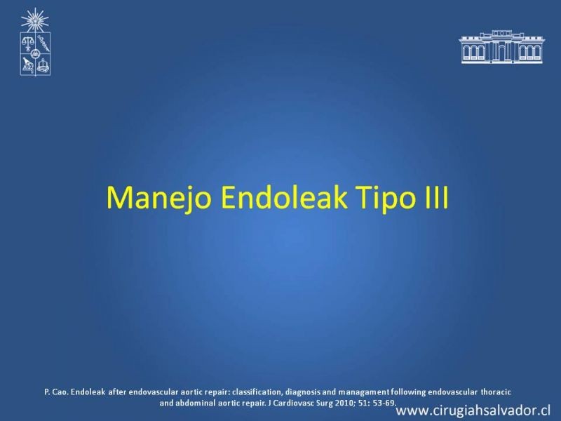 Diapositiva 35 de Endoleak post EVAR