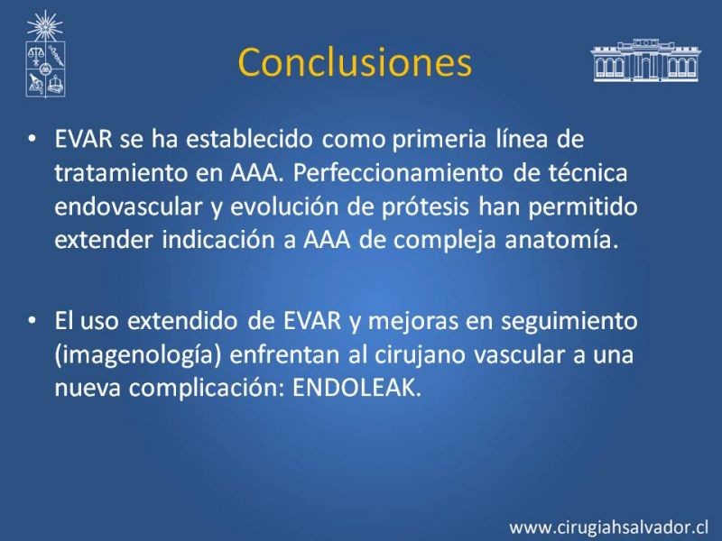 Diapositiva 40 de Endoleak post EVAR