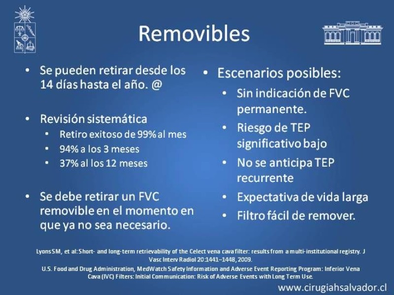 Diapositiva 12 de Filtro de Vena Cava