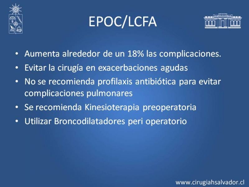 Diapositiva 18 de Complicaciones Médicas Postoperatorio