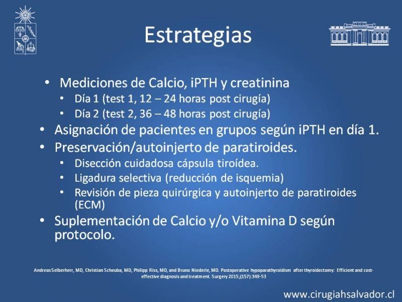 Diapositiva 19 de Hipoparatiroidismo post Tiroidectomía