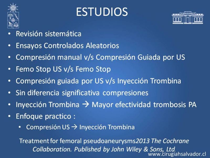 Diapositiva 17 de Pseudoaneurisma Post Angiografía