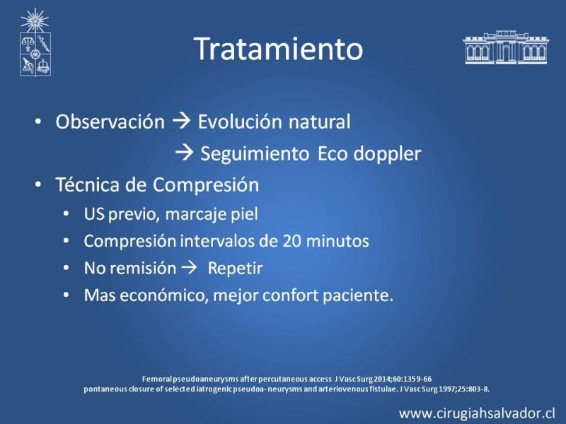 Diapositiva 8 de Pseudoaneurisma Post Angiografía