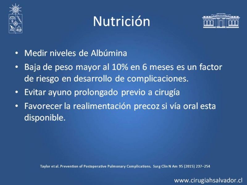 Diapositiva 20 de Complicaciones Médicas Postoperatorio