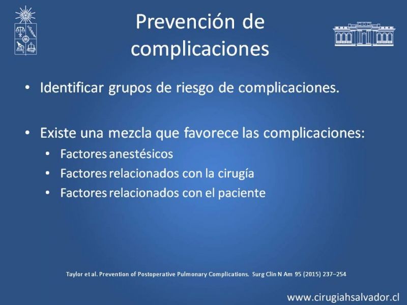 Diapositiva 9 de Complicaciones Médicas Postoperatorio