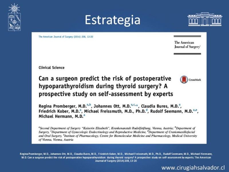 Diapositiva 23 de Hipoparatiroidismo post Tiroidectomía