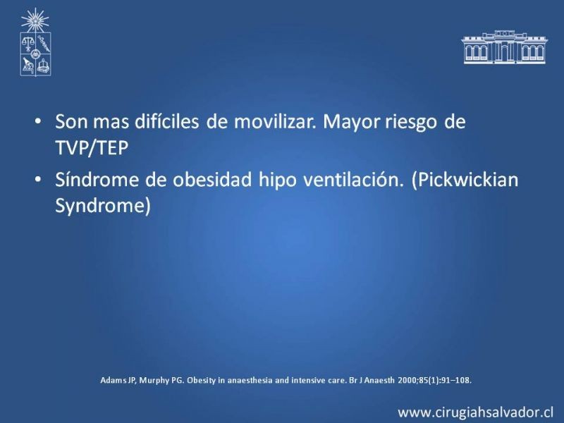 Diapositiva 17 de Complicaciones Médicas Postoperatorio
