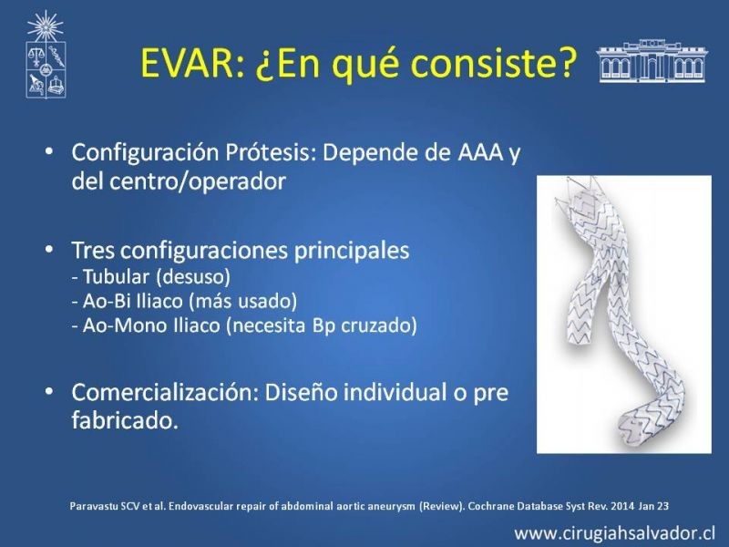 Diapositiva 4 de Endoleak post EVAR