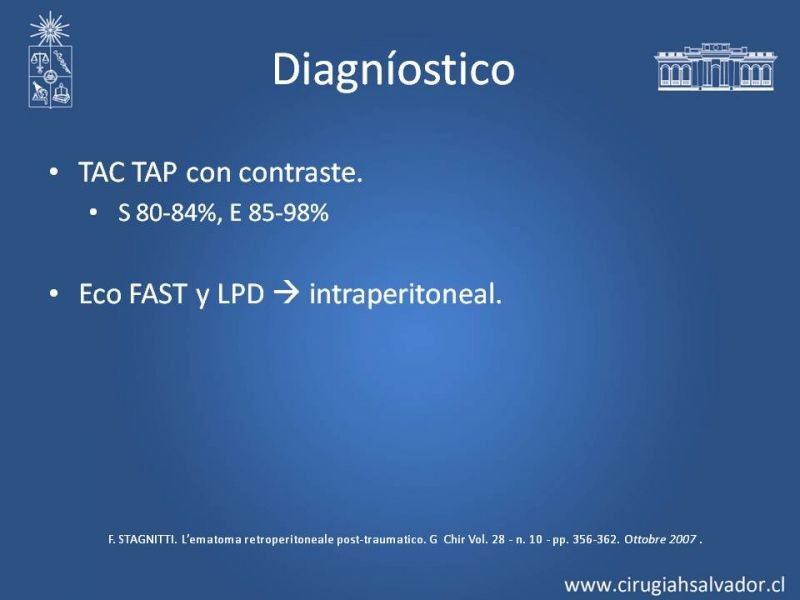 Diapositiva 7 de Hematoma Retroperitoneal Traumático