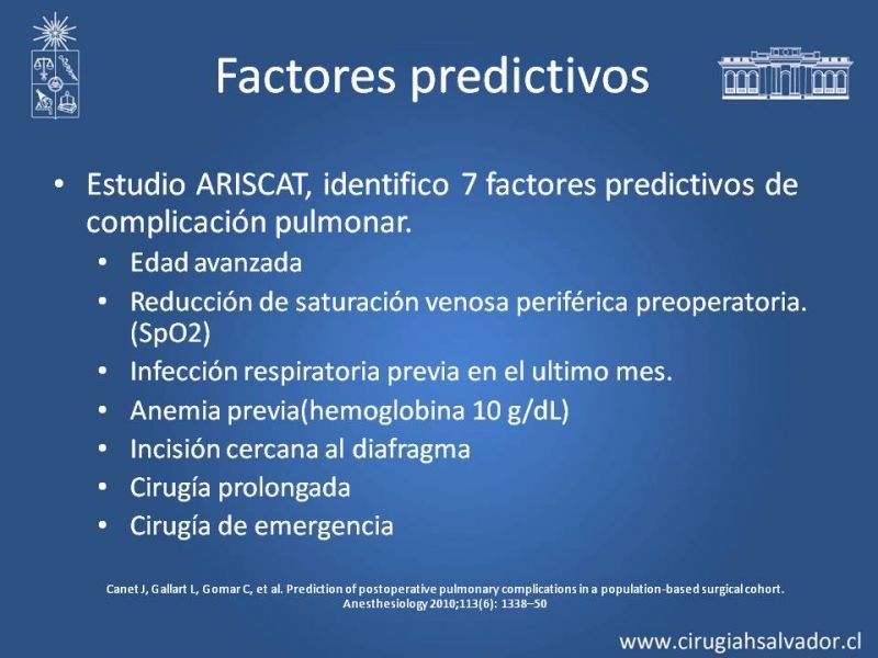 Diapositiva 11 de Complicaciones Médicas Postoperatorio