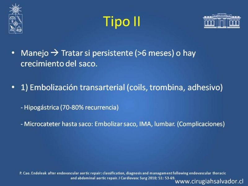 Diapositiva 24 de Endoleak post EVAR