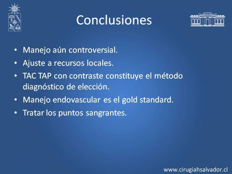Diapositiva 13 de Hematoma Retroperitoneal Traumático