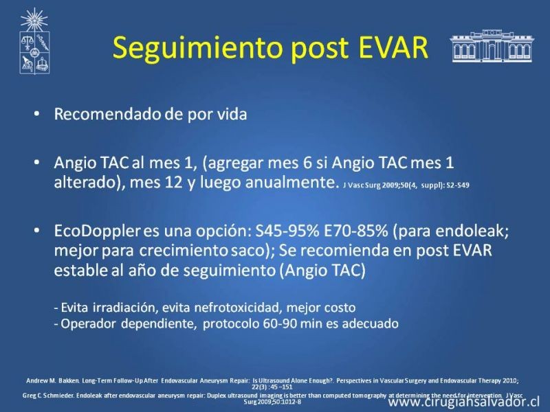 Diapositiva 11 de Endoleak post EVAR