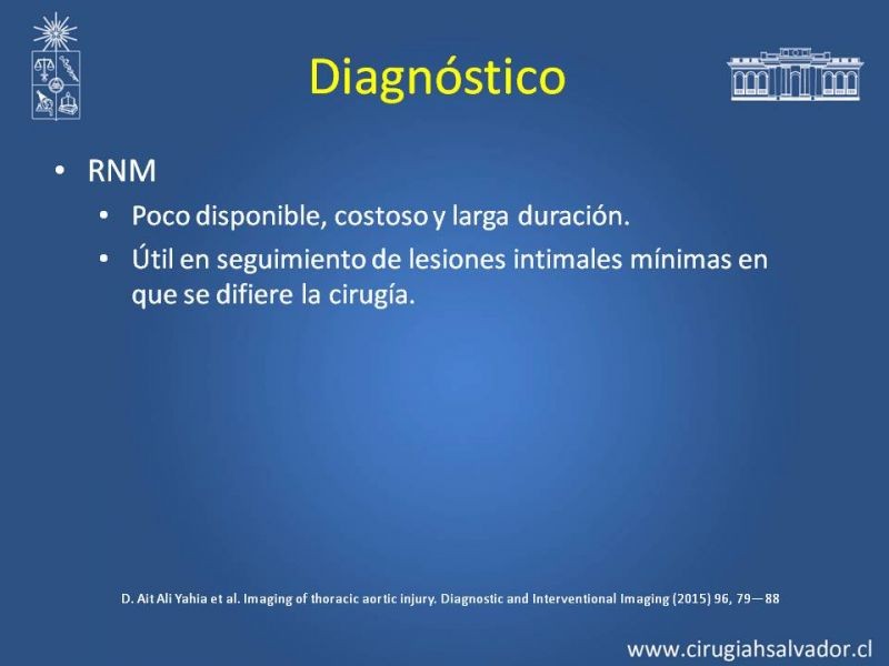 Diapositiva 12 de Trauma de Aorta Torácica