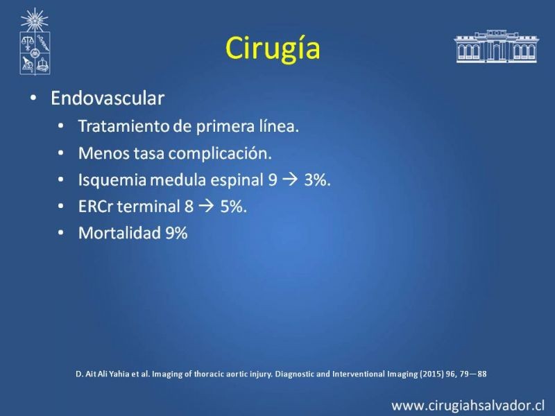 Diapositiva 16 de Trauma de Aorta Torácica