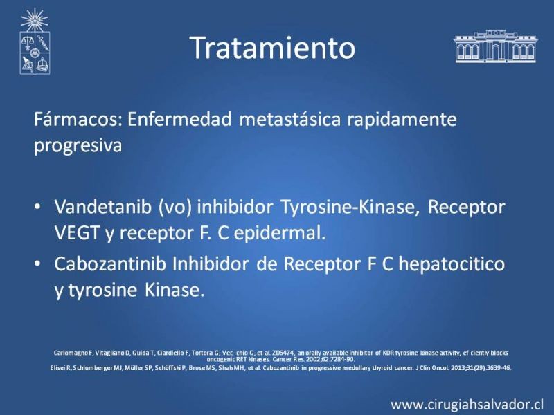 Diapositiva 14 de Cáncer Medular de Tiroides
