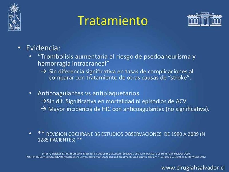 Diapositiva 14 de Disección carotidea