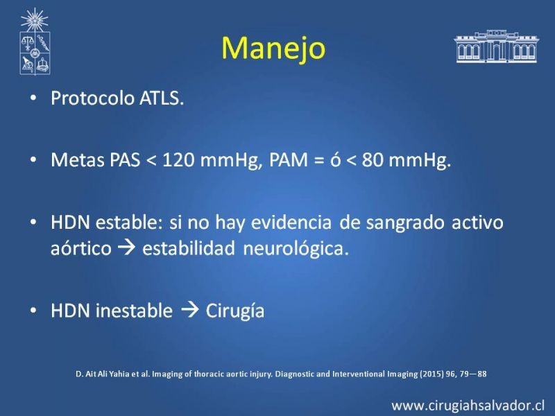 Diapositiva 13 de Trauma de Aorta Torácica