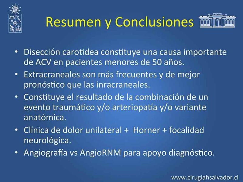 Diapositiva 19 de Disección carotidea
