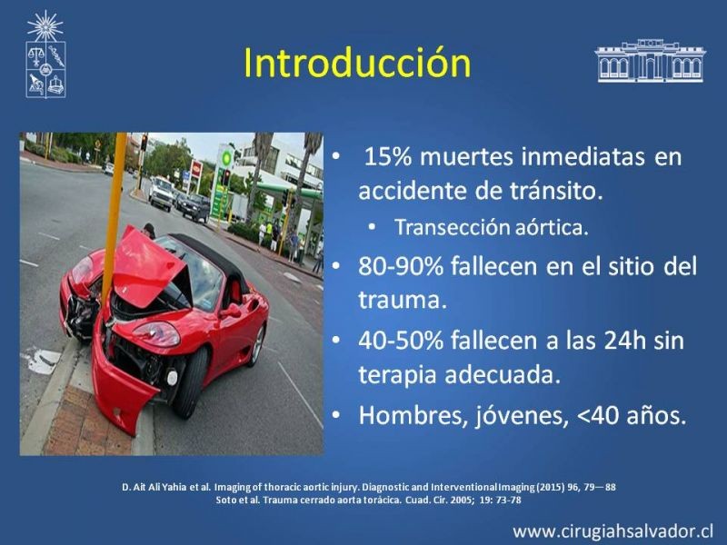 Diapositiva 1 de Trauma de Aorta Torácica