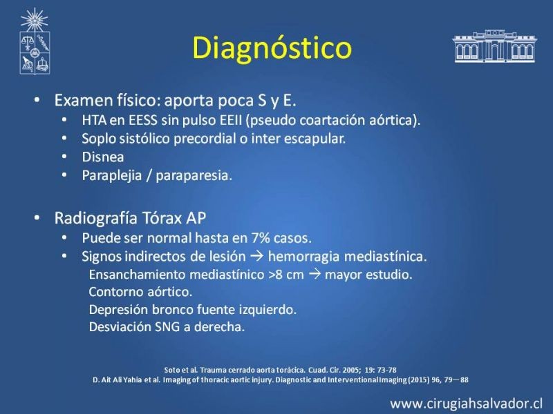 Diapositiva 4 de Trauma de Aorta Torácica