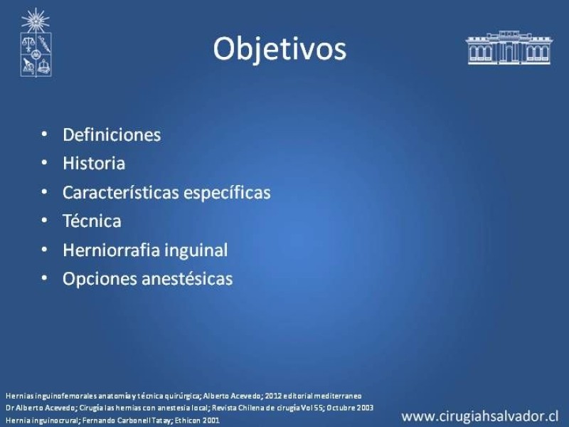 Diapositiva 1 de A. Local en la reparación de hernia Inguinal