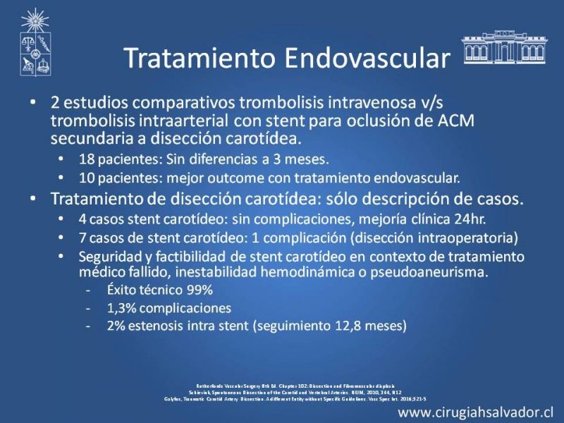 Diapositiva 19 de Disección Carotídea