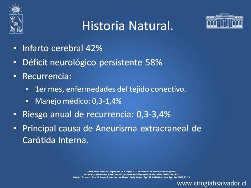 Diapositiva 12 de Disección Carotídea