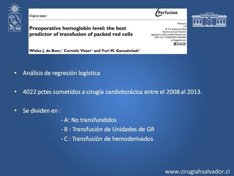 Diapositiva 11 de Terapia transfusional perioperatoria