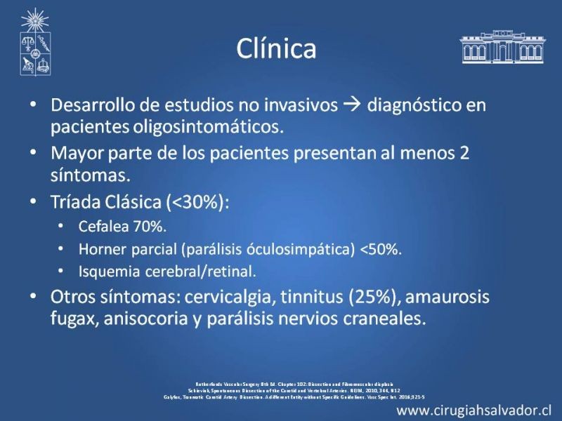 Diapositiva 7 de Disección Carotídea