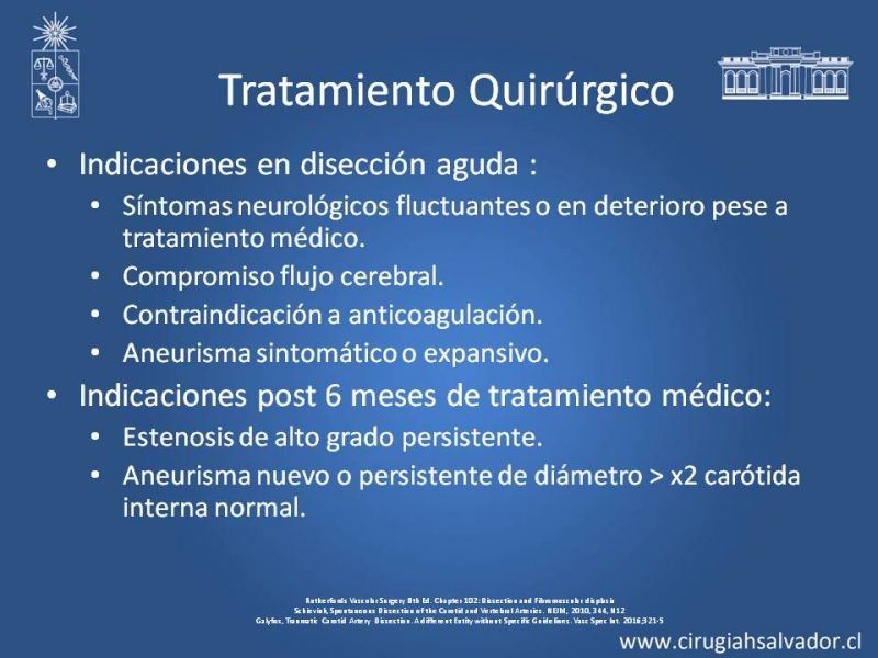 Diapositiva 16 de Disección Carotídea
